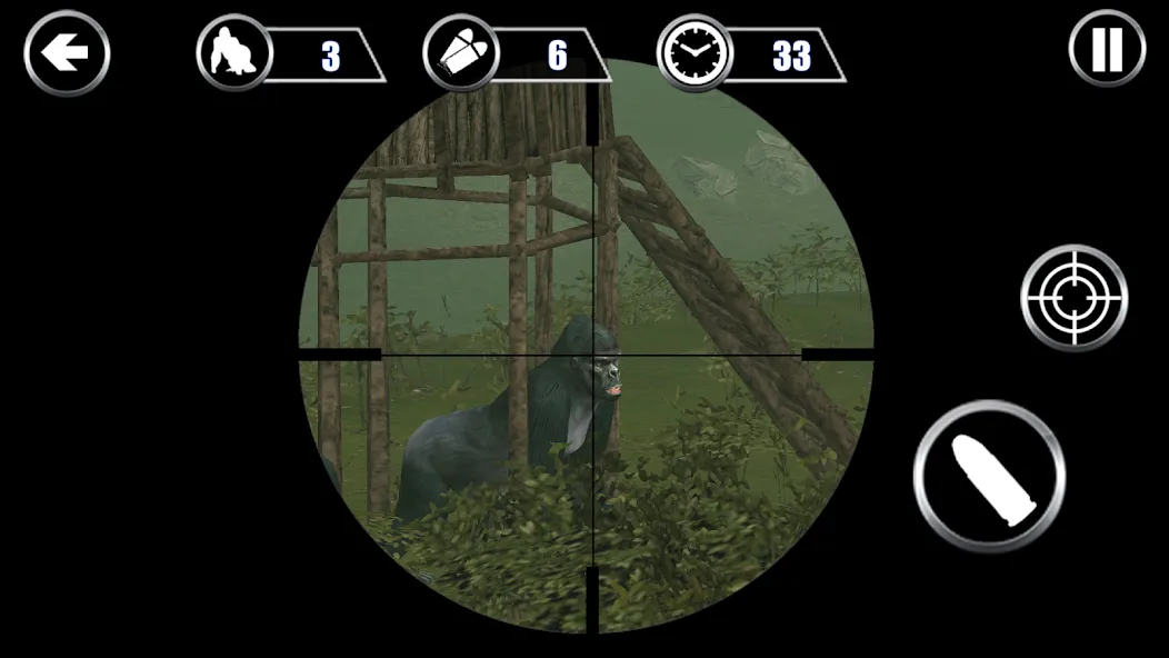 Скачать взлом Gorilla Hunter: Охотничьи игры (Горилла Хантер) [МОД Много денег] на Андроид
