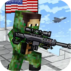 Скачать взлом American Block Sniper Survival (Американский блок снайпер выживание) [МОД Бесконечные деньги] на Андроид