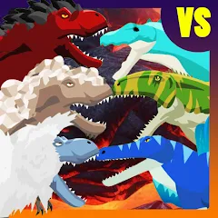 Скачать взлом T-Rex Fights More Dinosaurs [МОД Unlocked] на Андроид