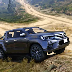 Скачать взлом Toyota Hilux 4x4 Mountain Ride (Тойота Хайлюкс 4x4 Поездка по горам) [МОД Меню] на Андроид