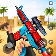 Скачать взлом FPS offline Gun Shooting Games (ФПС офлайн игры по стрельбе из пистолета) [МОД Все открыто] на Андроид