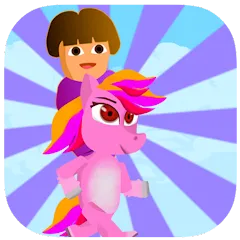 Скачать взлом Dora Riding Pony Escape Jungle (Дора на Пони Едет из Джунглей) [МОД Бесконечные деньги] на Андроид
