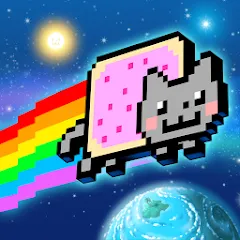 Скачать взлом Nyan Cat: Lost In Space (Нян Кэт) [МОД Все открыто] на Андроид