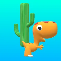 Скачать взлом Dinosaur Run (Динозавр Ран) [МОД MegaMod] на Андроид