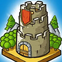 Скачать взлом Grow Castle - Tower Defense (Гроу Касл) [МОД Все открыто] на Андроид