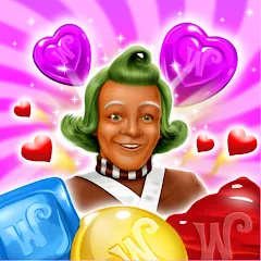 Скачать взлом Wonka's World of Candy Match 3 [МОД Все открыто] на Андроид