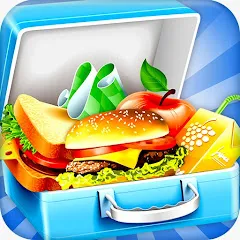 Скачать взлом Lunch Box cooking Games 2023 (ШКОЛЬНЫЙ ОБЕД ПРИГОТОВЛЕНИЕ ПИЩИ Создание поваров) [МОД Все открыто] на Андроид