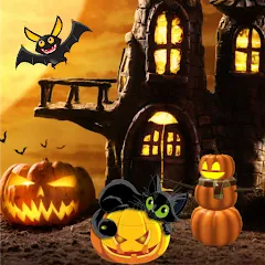 Скачать взлом Halloween Hidden Objects (Хэллоуин Скрытые Объекты) [МОД Много денег] на Андроид
