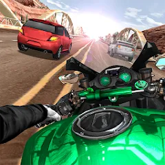 Скачать взлом Moto Rider In Traffic (Мото Райдер в Трафике) [МОД Money] на Андроид