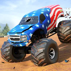 Скачать взлом Fearless US Monster Truck Game (Фирлесс ЮЭС Монстер Трак Гейм) [МОД Unlocked] на Андроид