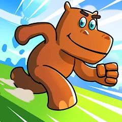 Скачать взлом Hippo Dash (Хиппо Дэш) [МОД MegaMod] на Андроид