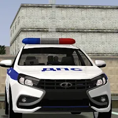Скачать взлом Полицейские гонки: ЛАДА Веста [МОД Все открыто] на Андроид
