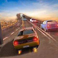 Скачать взлом Car Highway Racing Game (Трафик Рейсер Трафик игры) [МОД MegaMod] на Андроид