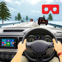 Скачать взлом VR Traffic Racing In Car Drive [МОД Много денег] на Андроид