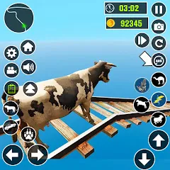 Скачать взлом Эпическая игра Cow Ramp Rush  [МОД MegaMod] на Андроид