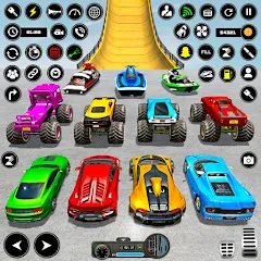 Скачать взлом Crazy Ramp Car Stunt Master 3D (Крэйзи Рэмп Кар Стант Мастер 3Д) [МОД Unlocked] на Андроид