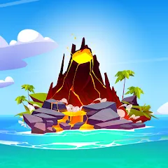 Скачать взлом Volcano Island - Sim Game (Вулканический остров) [МОД Все открыто] на Андроид