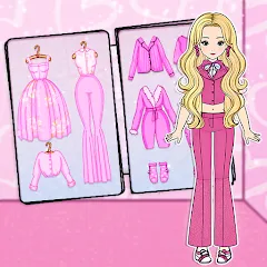 Скачать взлом Sweet Paper Doll DIY Dress up (Модные бумажные куклы Игры для творчества) [МОД Бесконечные деньги] на Андроид