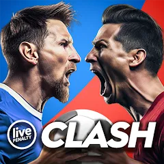 Скачать взлом Live Футбол Clash (Лайв Пенальти Клаш) [МОД Много денег] на Андроид
