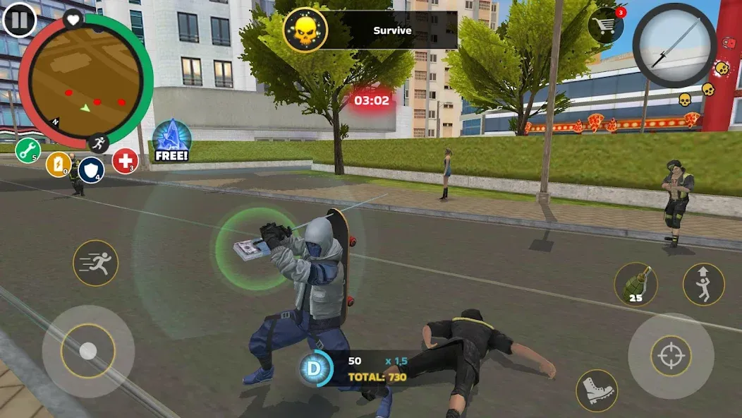 Скачать взлом Rope Hero: Mafia City Wars (Роп Хиро) [МОД Меню] на Андроид