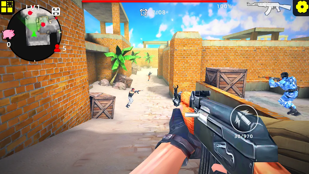 Скачать взлом Gun Strike: FPS Shooter Game (Каунтер Атак) [МОД Unlocked] на Андроид