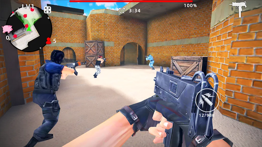 Скачать взлом Gun Strike: FPS Shooter Game (Каунтер Атак) [МОД Unlocked] на Андроид