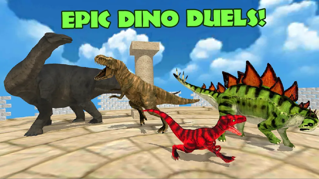 Скачать взлом Dino Battle Arena Lost Kingdom (Дино Битва Арена Потерянное Королевство) [МОД Unlocked] на Андроид