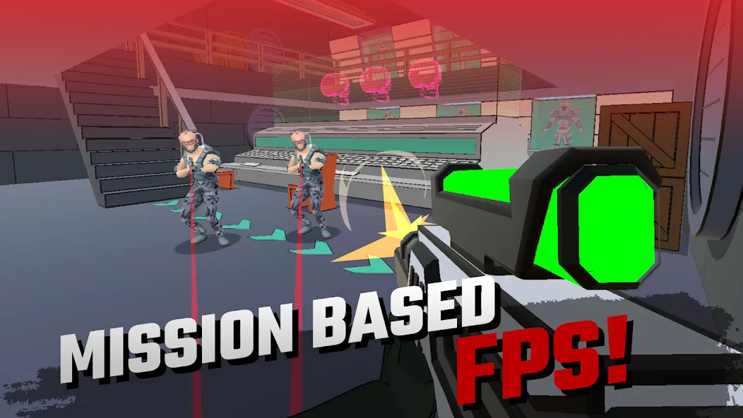 Скачать взлом 3D стрельба FPS: Miss Bullet  [МОД MegaMod] на Андроид