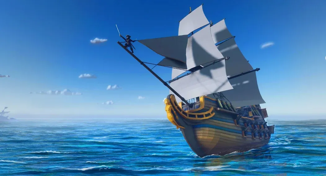 Скачать взлом Pirate Polygon Caribbean Sea (Пиратская Полигон Карибское море) [МОД Money] на Андроид
