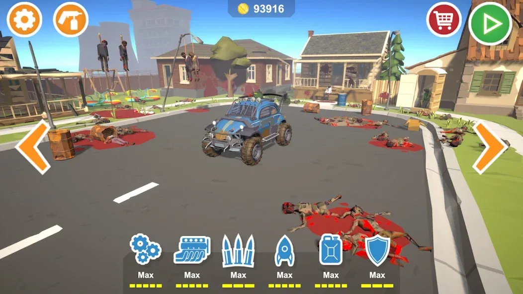 Скачать взлом Zombie Cars: Разбивай Машины (Зомби Карс) [МОД Unlocked] на Андроид