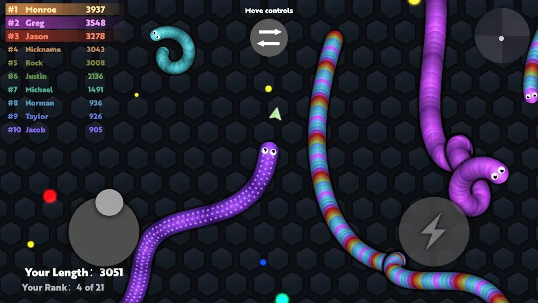 Скачать взлом Slide.io - Голодная змейка [МОД Все открыто] на Андроид