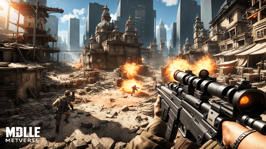 Скачать взлом FPS Commando Shooting Games 3D  [МОД Money] на Андроид