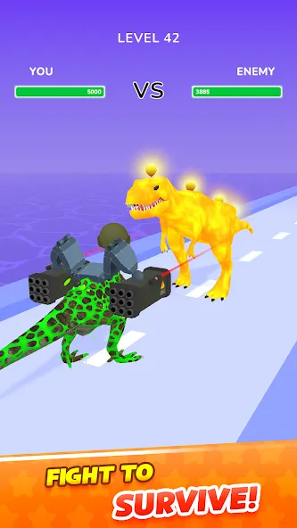Скачать взлом Dino Evolution Run 3D (Дино Эволюция Ран 3Д) [МОД Меню] на Андроид
