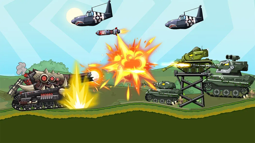 Скачать взлом Tank Arena Steel Battle (Танковая Арена Стальное Сражение) [МОД MegaMod] на Андроид