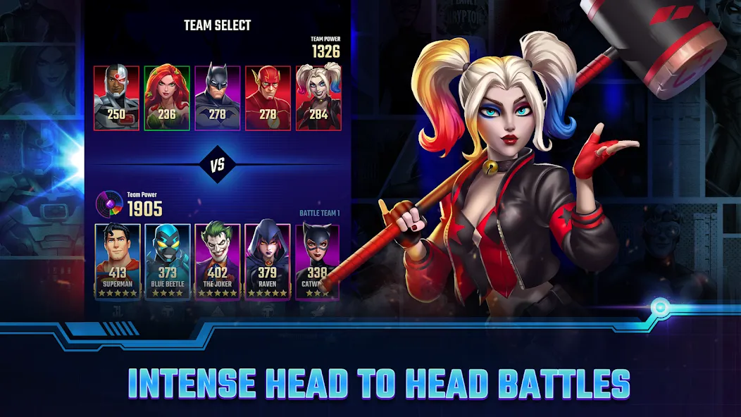Скачать взлом DC Heroes & Villains: Match 3 [МОД MegaMod] на Андроид