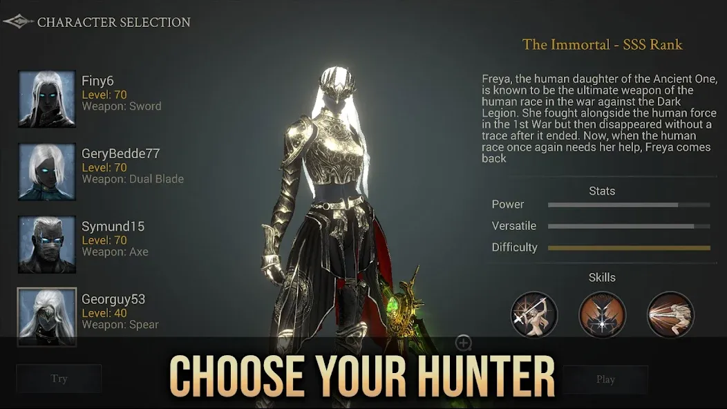 Скачать взлом Demon Hunter: Premium (Демон Хантер) [МОД Все открыто] на Андроид