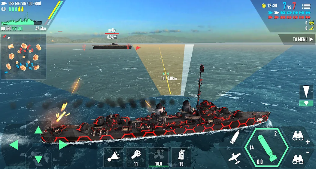 Скачать взлом Battle of Warships: Online (Баттл оф Уоршипс) [МОД Много денег] на Андроид