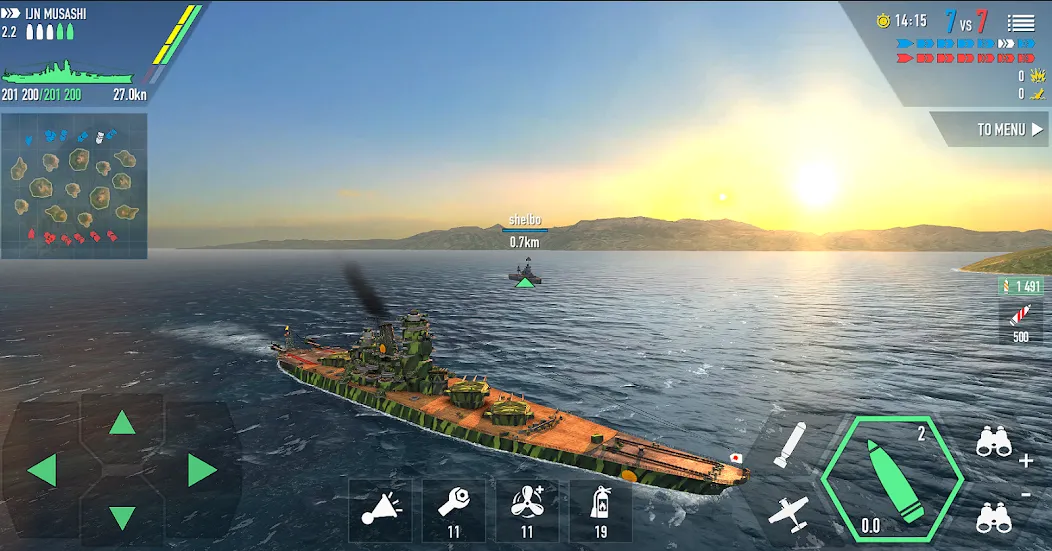 Скачать взлом Battle of Warships: Online (Баттл оф Уоршипс) [МОД Много денег] на Андроид