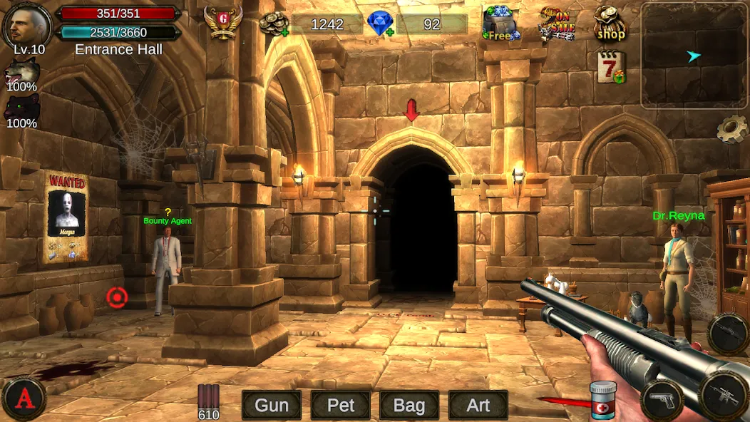 Скачать взлом Dungeon Shooter : Dark Temple (Данжен Шутер) [МОД Много денег] на Андроид