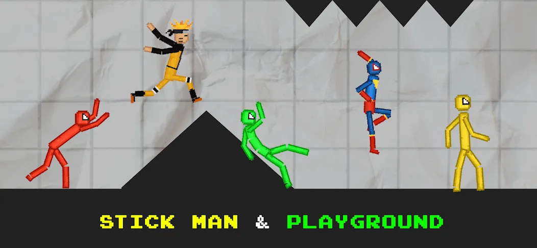 Скачать взлом Stickman Playground (тикман Плейграунд) [МОД Все открыто] на Андроид
