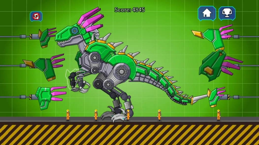Скачать взлом Velociraptor Rex Dino Robot (Велоцираптор Рекс Дино Робот) [МОД Все открыто] на Андроид