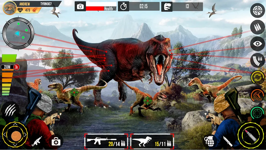 Скачать взлом Real Dino Hunting Gun Games (Риал Дино Хантинг Ган Геймс) [МОД Много денег] на Андроид