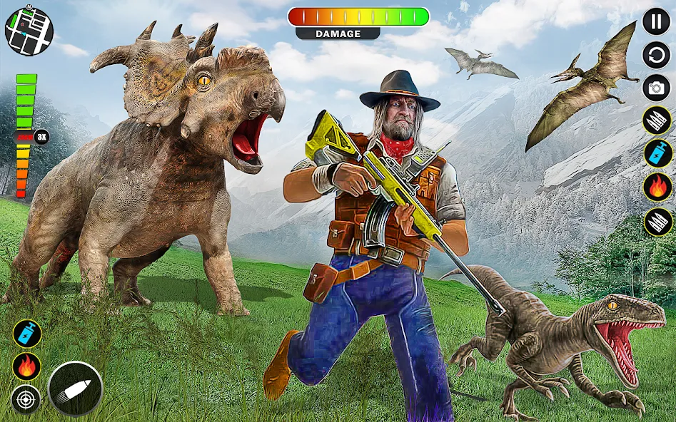Скачать взлом Real Dino Hunter 3D Gun Games (Уайлд Динозавр Хантер Ган Геймс) [МОД Бесконечные деньги] на Андроид