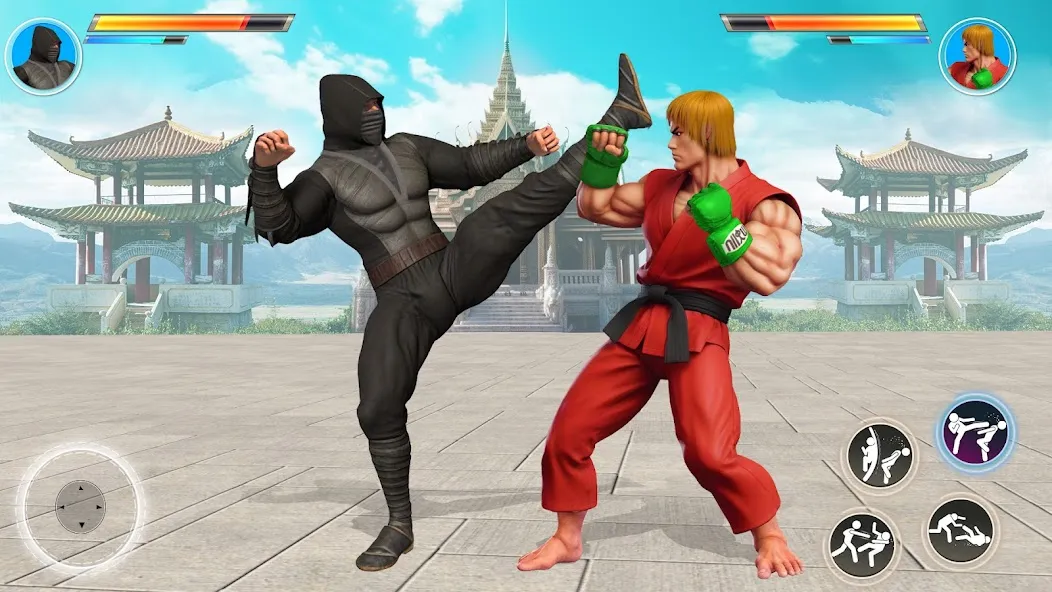 Скачать взлом Kung Fu Heros: Fighting Game [МОД Бесконечные деньги] на Андроид