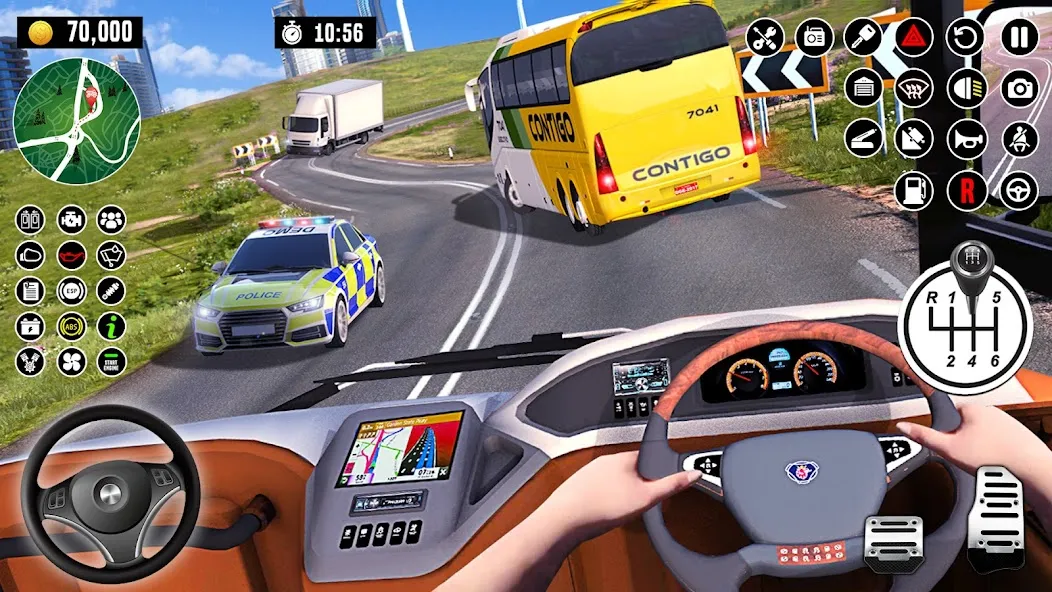 Скачать взлом Автобус Вождение Школа Игры 3D [МОД Много денег] на Андроид