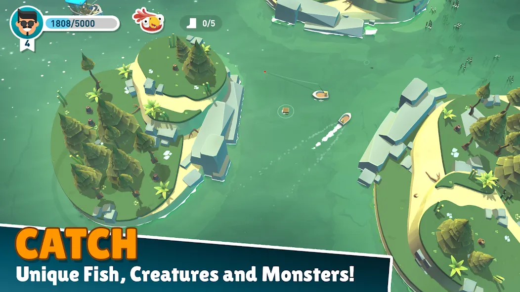 Скачать взлом Creatures of the Deep: Fishing (Кричерс оф зе Дип) [МОД Много денег] на Андроид