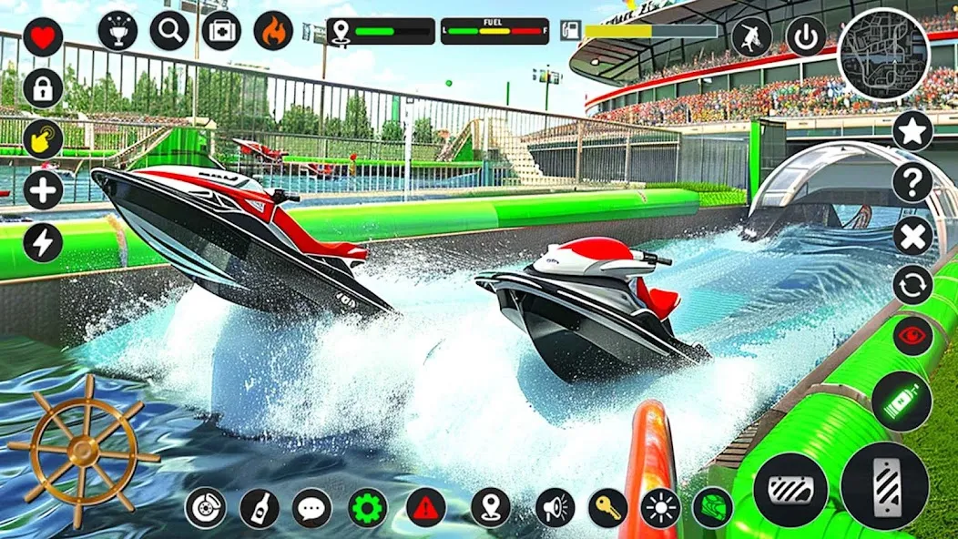 Скачать взлом Jetski Boat Racing: Boat Games (Джетски Гонки на лодках) [МОД Unlocked] на Андроид