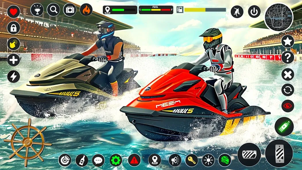 Скачать взлом Jetski Boat Racing: Boat Games (Джетски Гонки на лодках) [МОД Unlocked] на Андроид