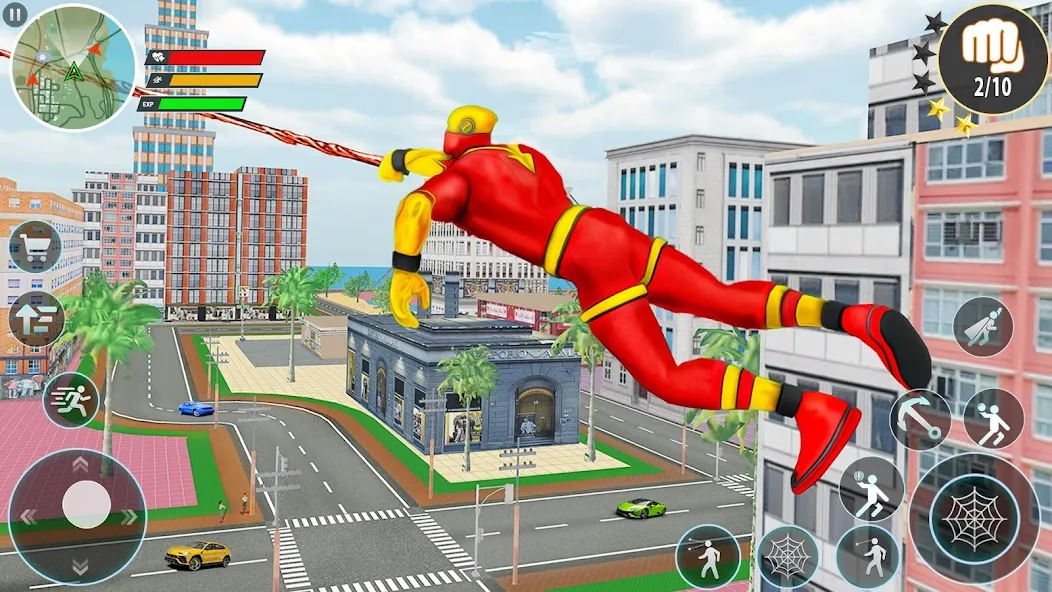 Скачать взлом Игра-герой-паук-веревщик 3D  [МОД Меню] на Андроид