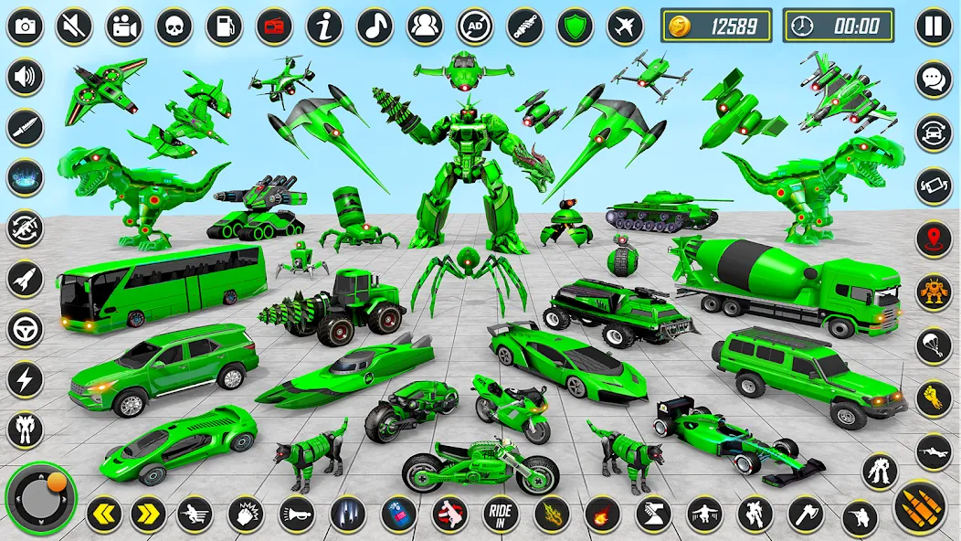 Скачать взлом Dino Robot - Car Robot Games (Дино Робот) [МОД Бесконечные деньги] на Андроид